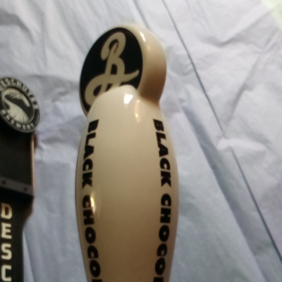 Beer taps Black Chocolate Stout and Deschutes Brewery very good quality brass & - Picture 6 of 6